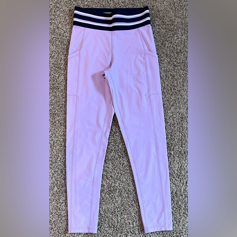 Aerie Purple Leggings Size Medium wide waist band